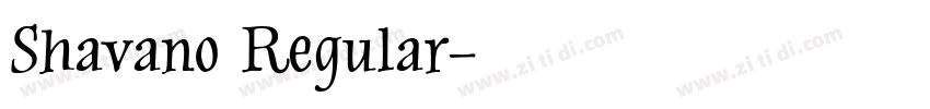Shavano Regular字体转换